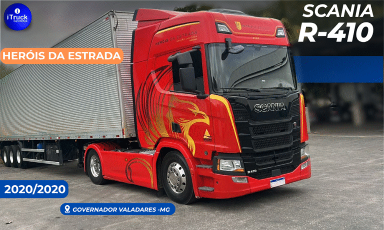 SCANIA R-410 A 4X2 VERMELHA 20202020 - RCU-6H97 - MBM transportes